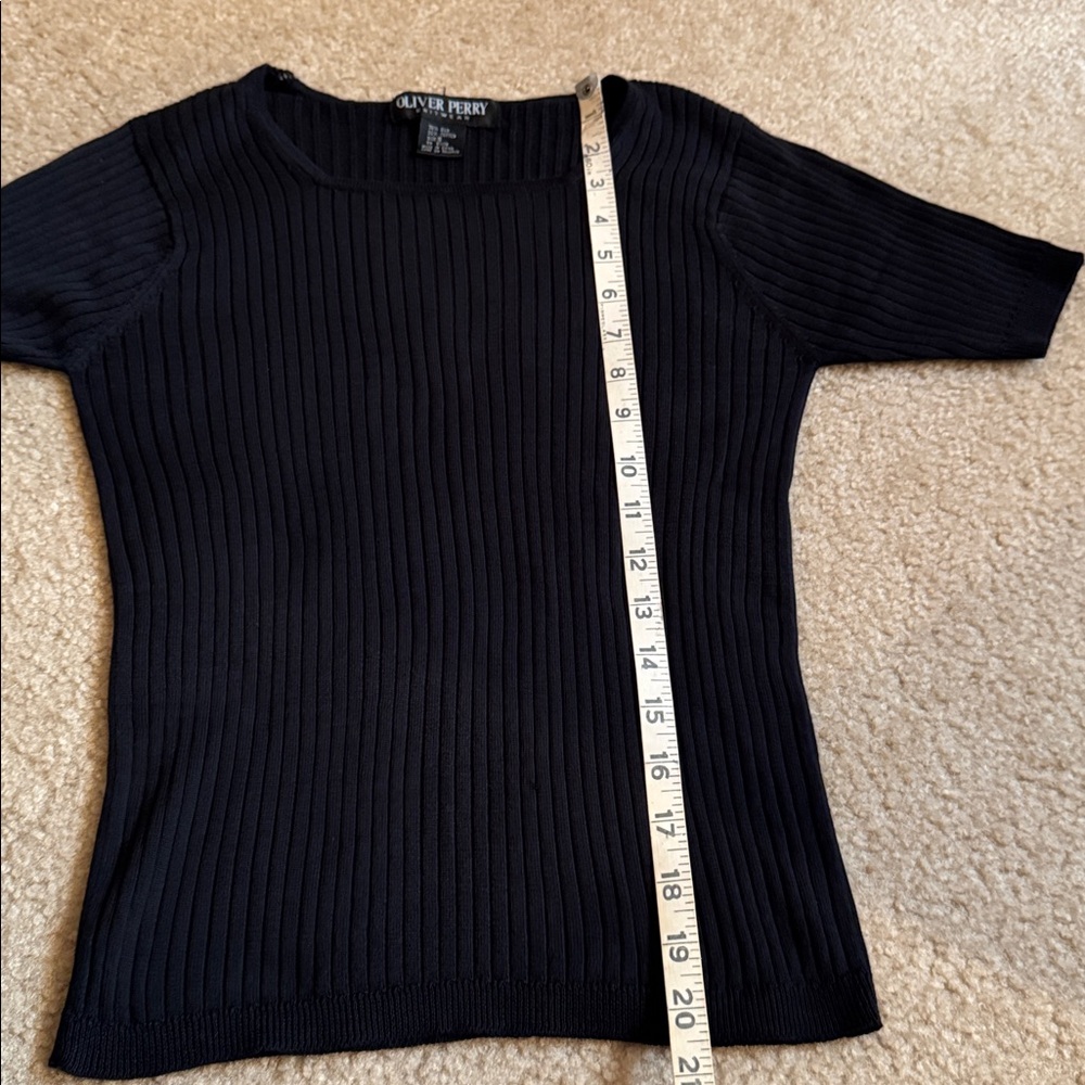 Black Ribbed Top - Size Small - Picture 11 of 11